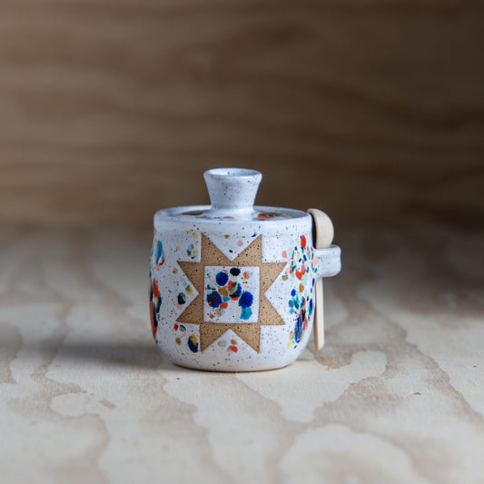 Confetti Sawtooth Salt Jar