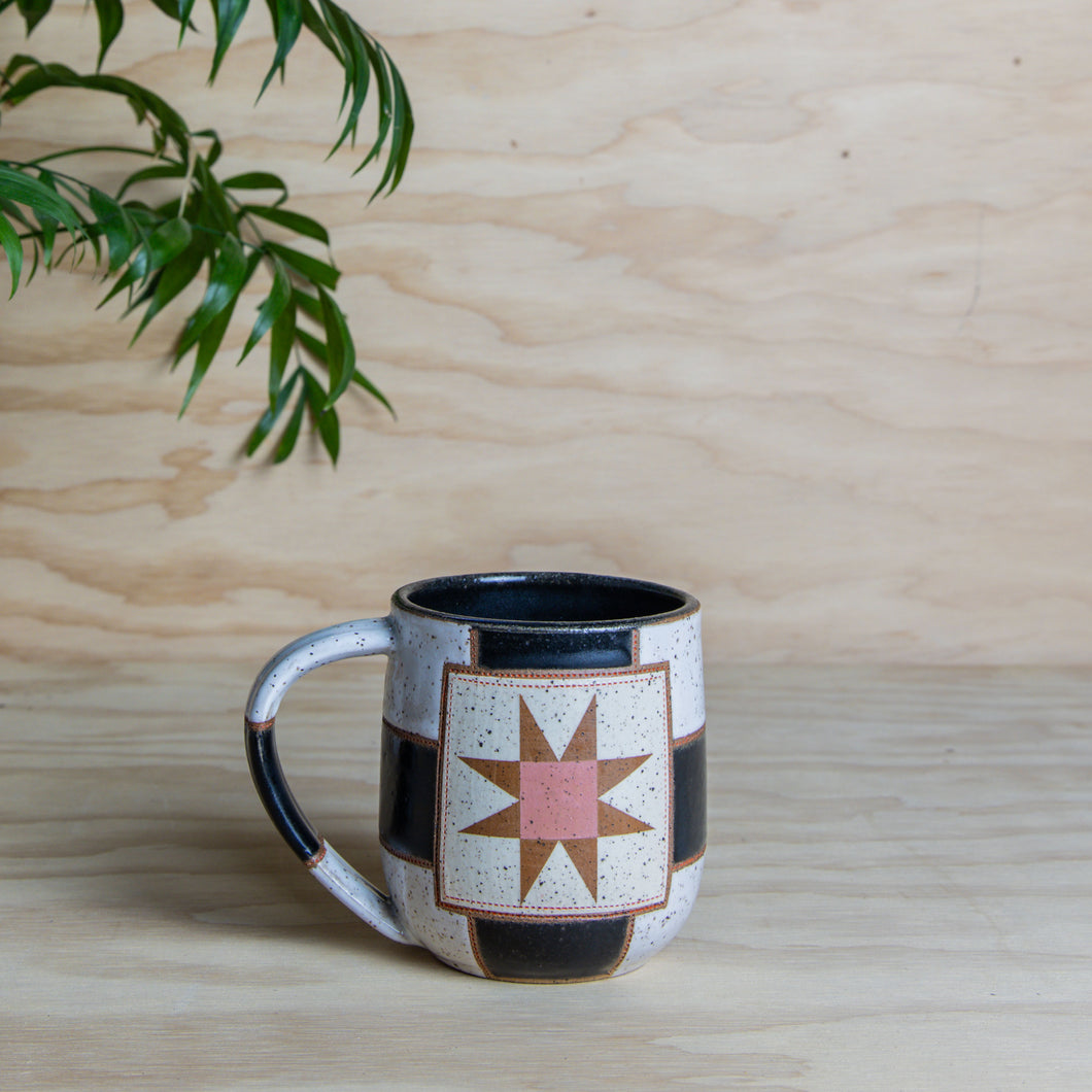 ***PRE-ORDER*** Checkerboard Sawtooth Star Mug 2