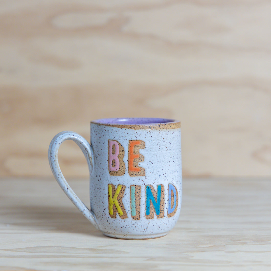 Rainbow BE KIND Ceramic Mug