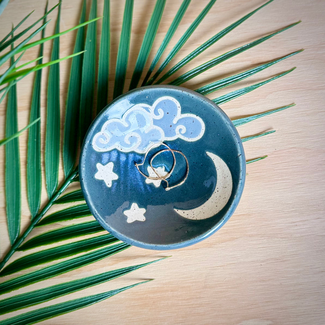 Cloud and Moon Jewelry Dish