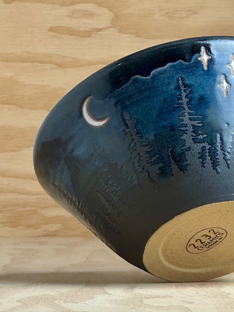 Midnight Pines Medium Serving Bowl