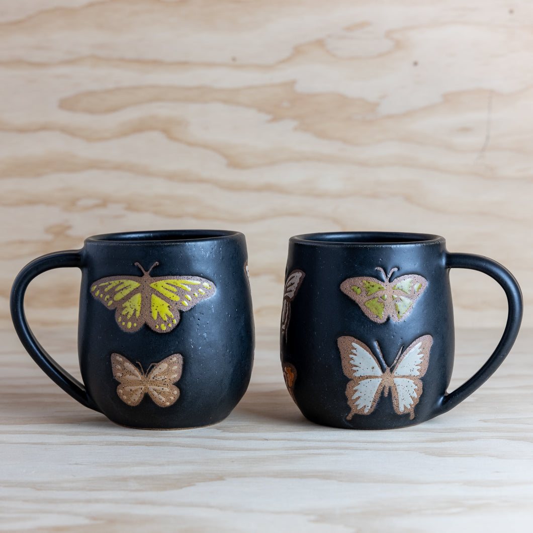 Neutral Butterfly Ceramic Mug