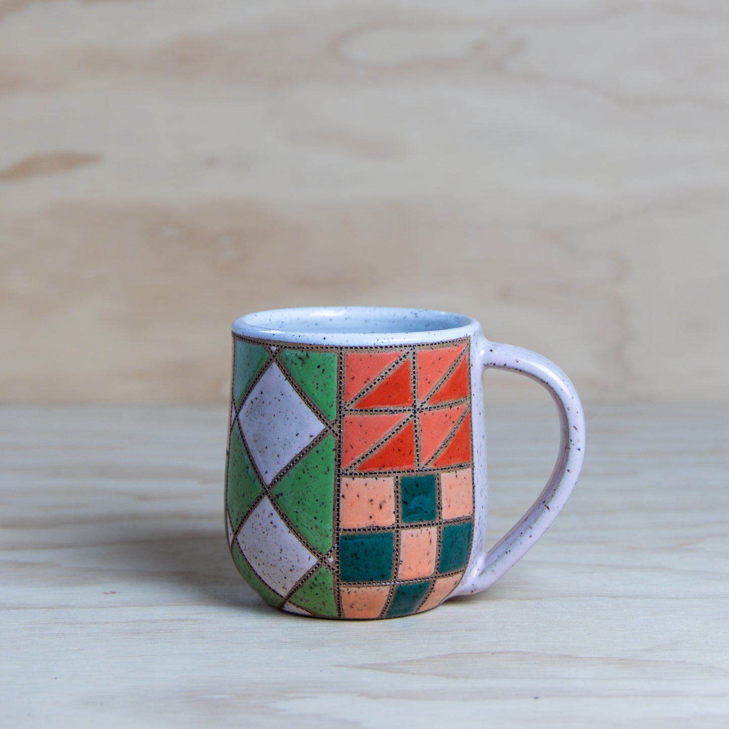 #12 Improv Quilt Mug
