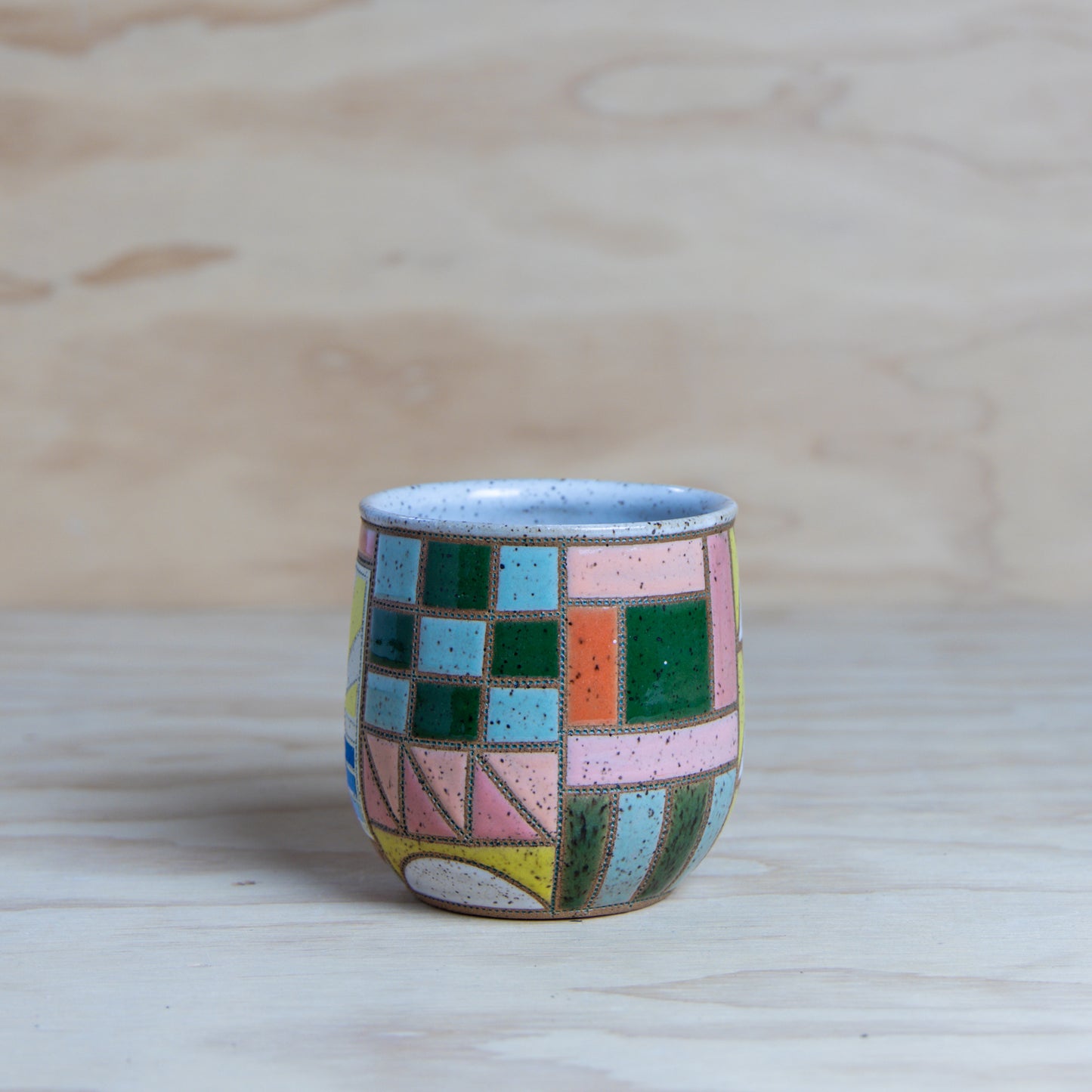 #13 Improv Quilt Mug