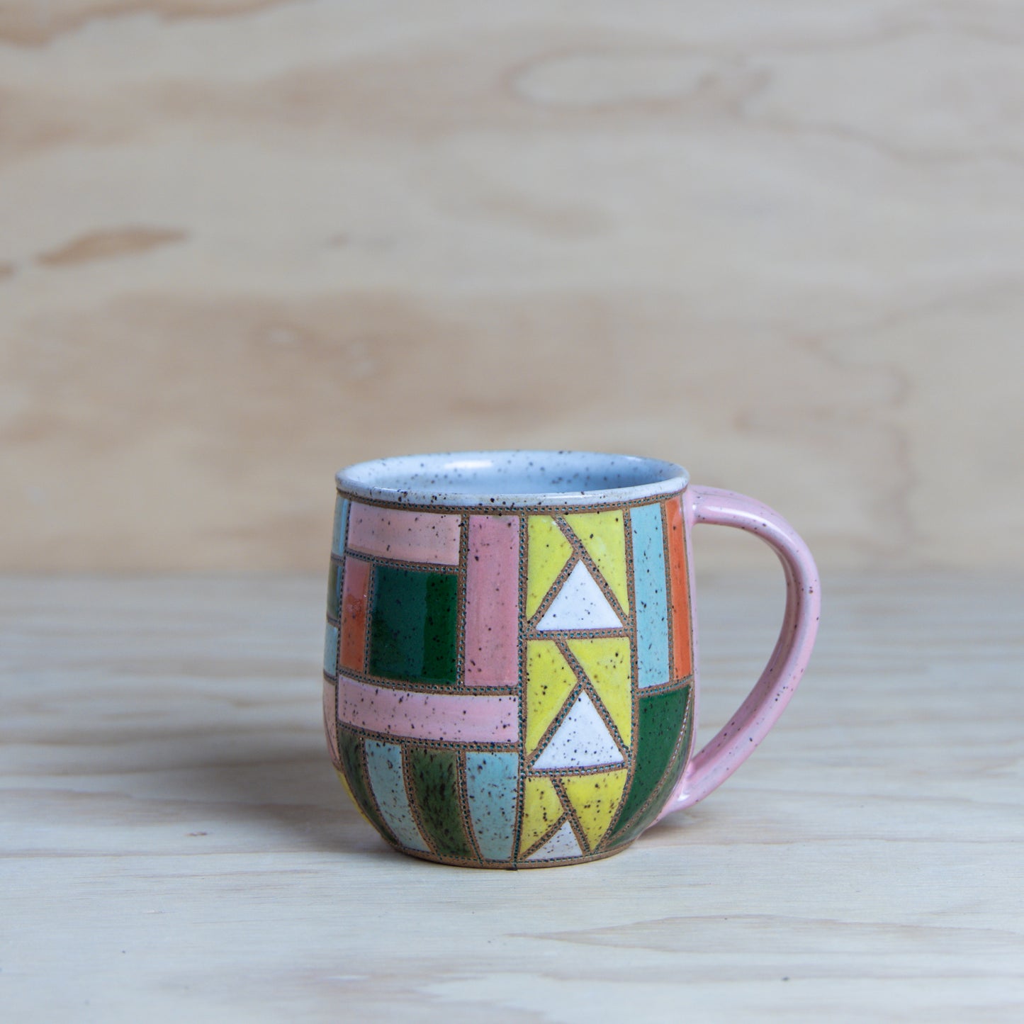 #13 Improv Quilt Mug