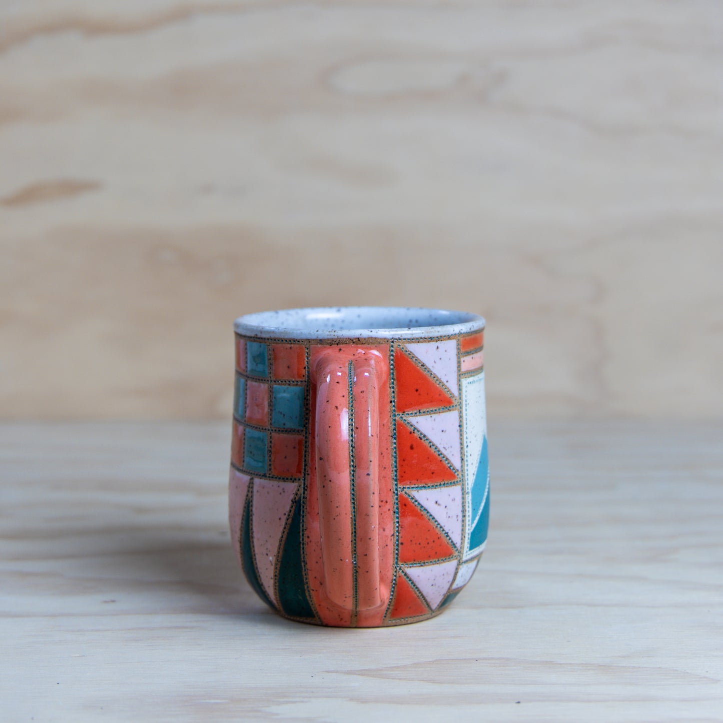 #16 Improv Quilt Mug