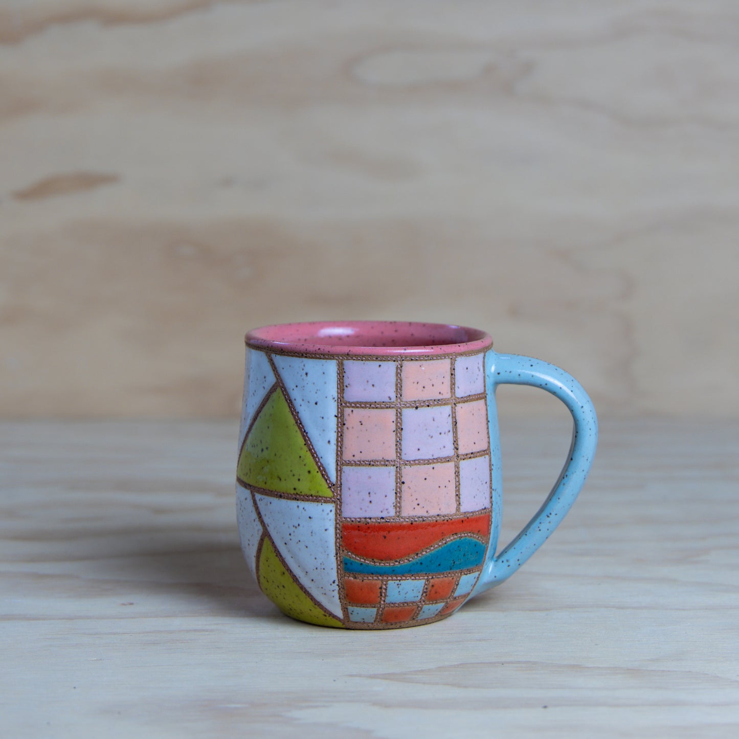 #18 Improv Quilt Mug