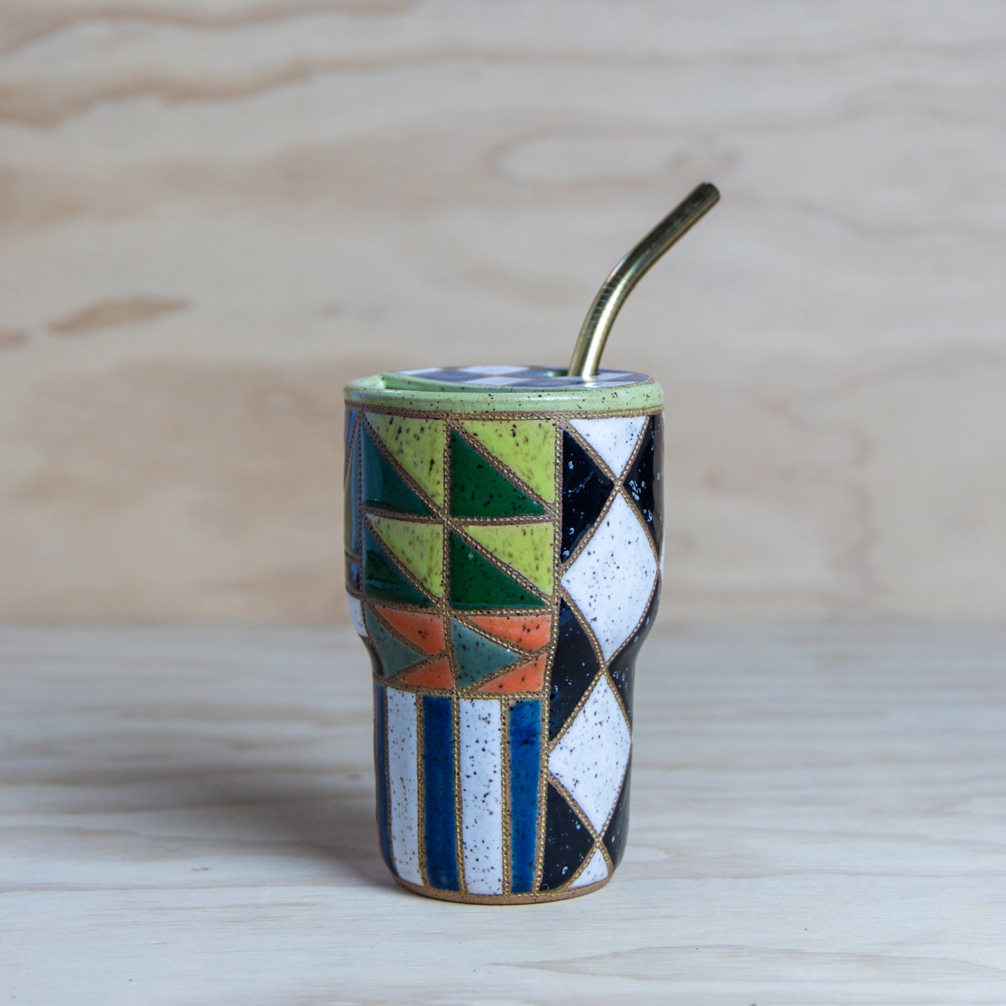 #20 Improv Quilt To-Go Mug