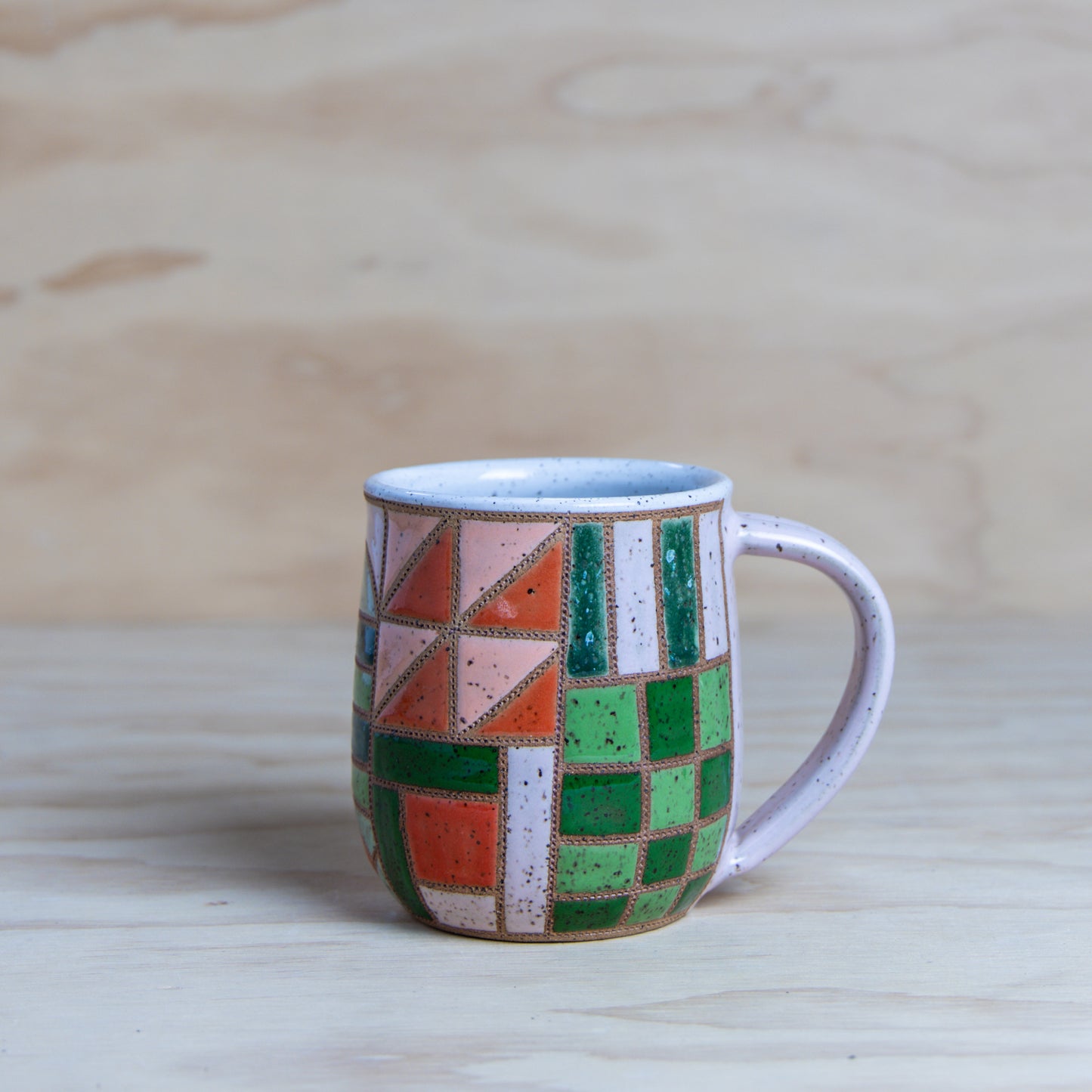 #4 Improv Quilt Mug