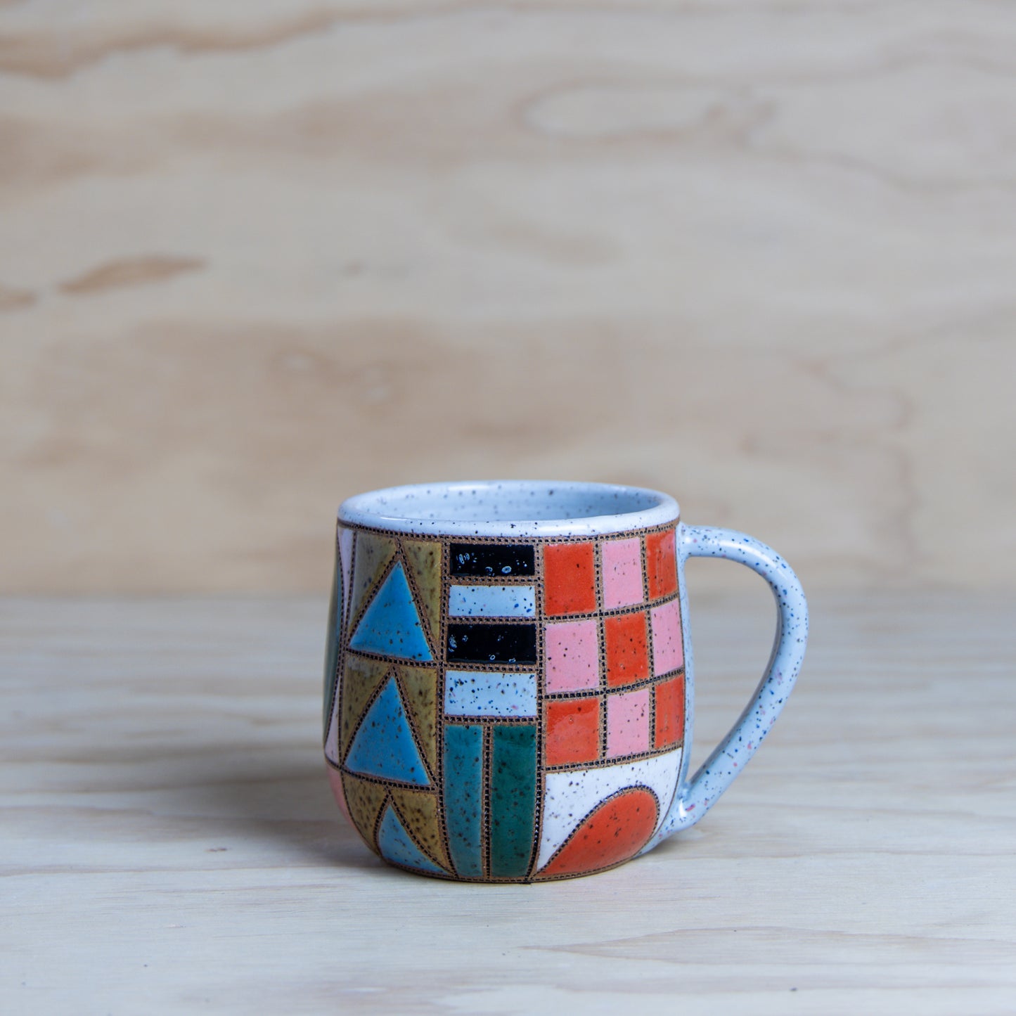 #5 Improv Quilt Mug