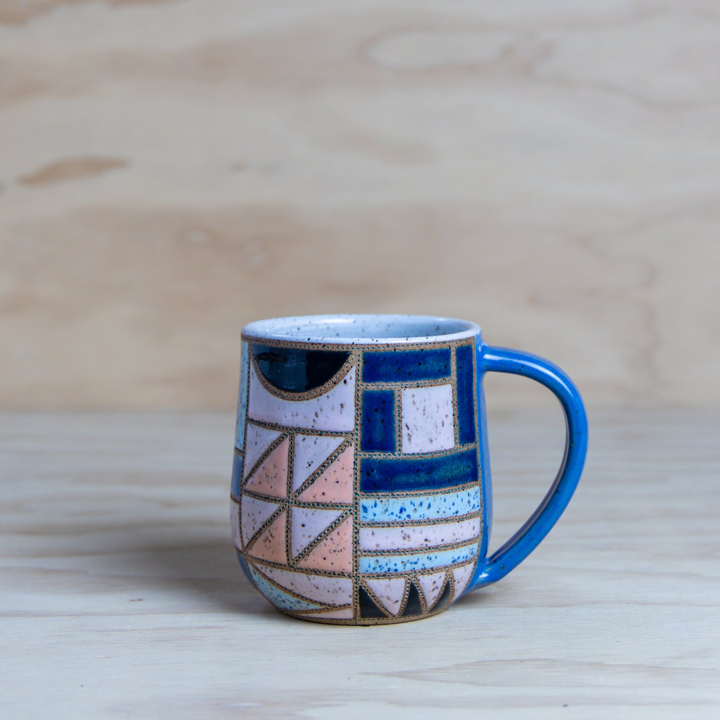#6 Improv Quilt Mug