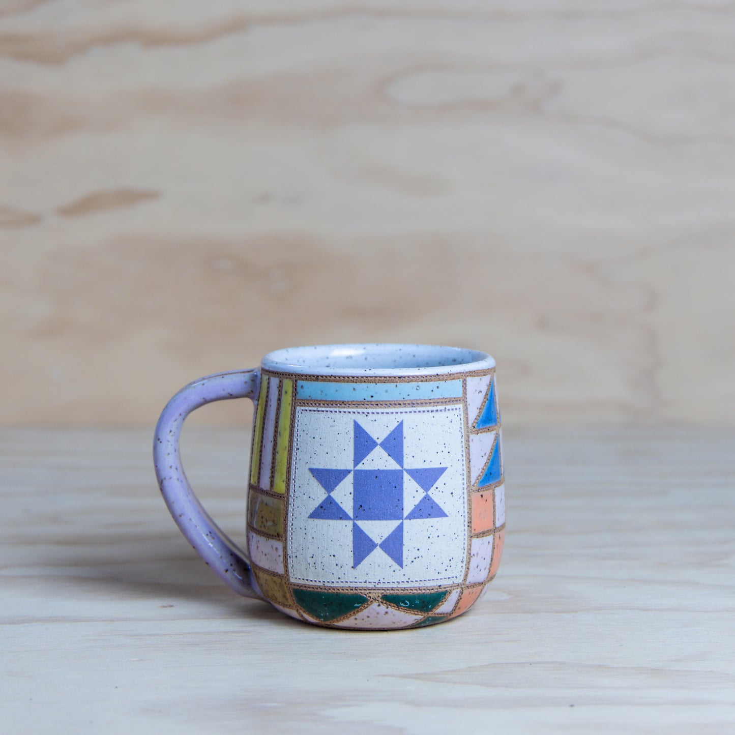 #7 Improv Quilt Mug