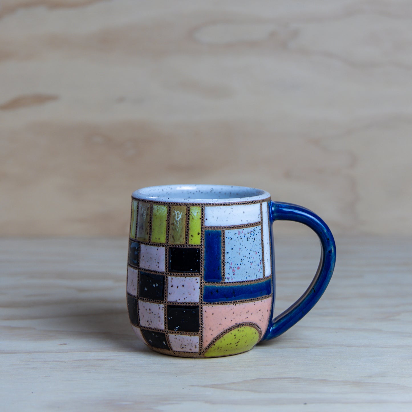 #8 Improv Quilt Mug