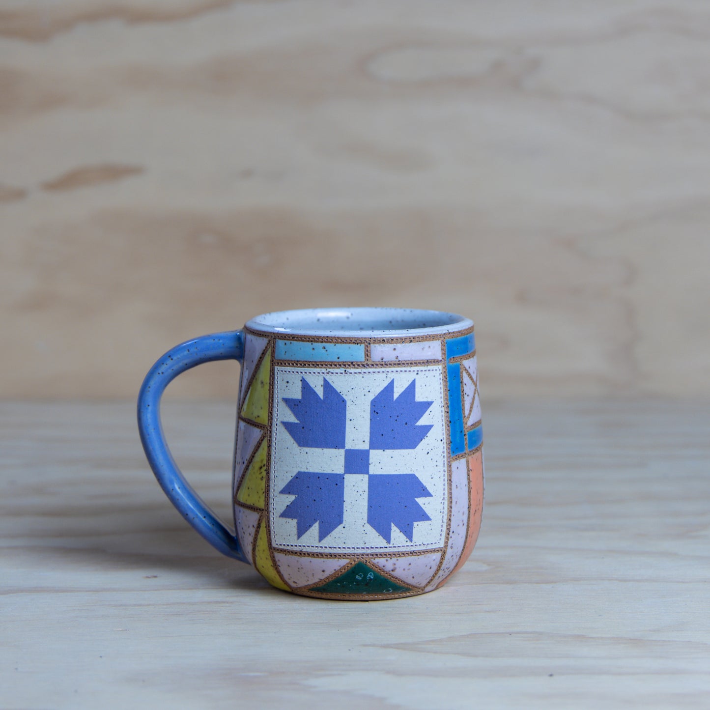 #9 Improv Quilt Mug