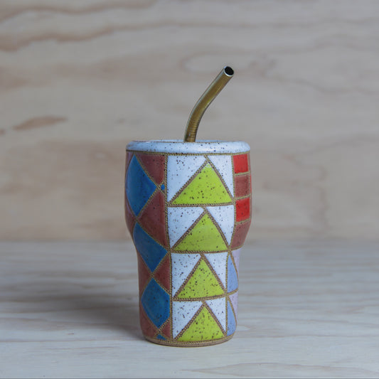 #19 Improv Quilt To-Go Mug