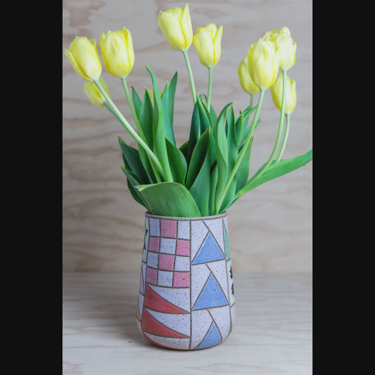 Improv Quilt Vase