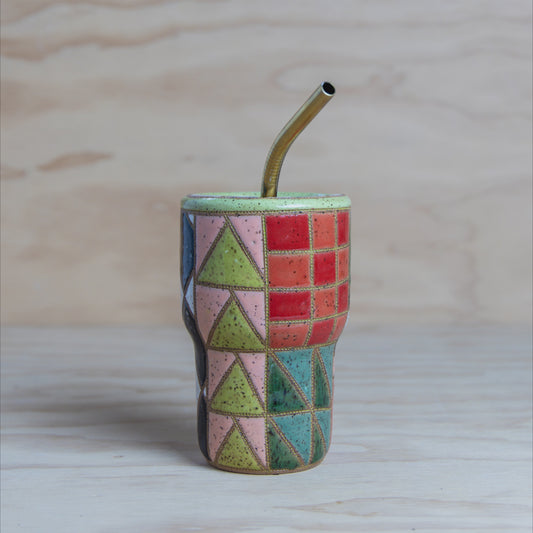 #20 Improv Quilt To-Go Mug
