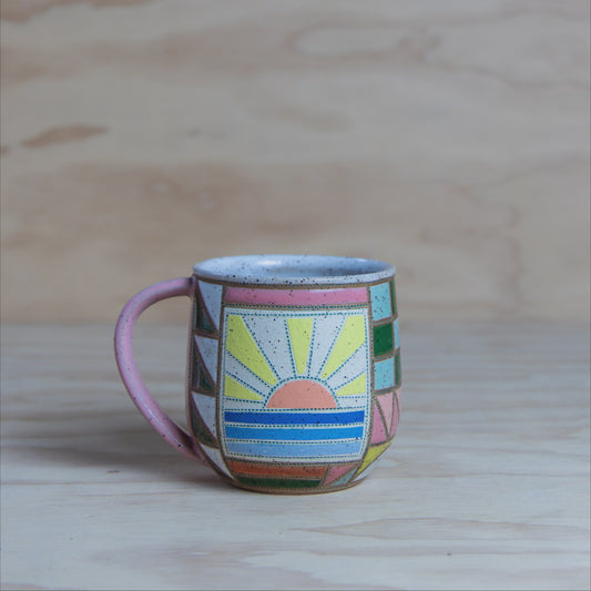 #13 Improv Quilt Mug
