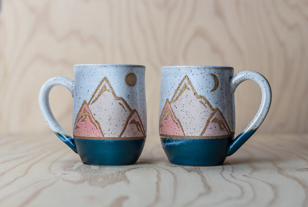 PRE-ORDER Pink Tonal Mountains Mug